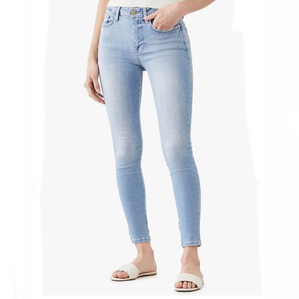 Frame Le One Skinny High Waist Cotton Jeans in Caspio Frame Size 2 MSRP $218